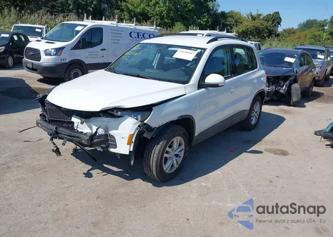 2015 Volkswagen Tiguan S z USA, uszkodzony, nr VIN WVGAV7AX7FW614152